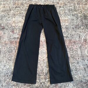 Blanque Black Lagenlook Wide Leg Pants Women's Art To Wear Minimalist‎ size 2